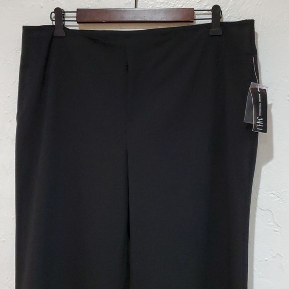 INC Black Straight Leg Pants Size 14 - Picture 2 of 10